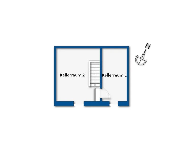 Grundrissskizze Kellergeschoss 2