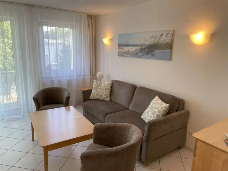 Wohnzimmer - Wohnung kaufen in Zempin  - Geräumige Ferienwohnung im Seebad Zempin zu verkaufen!