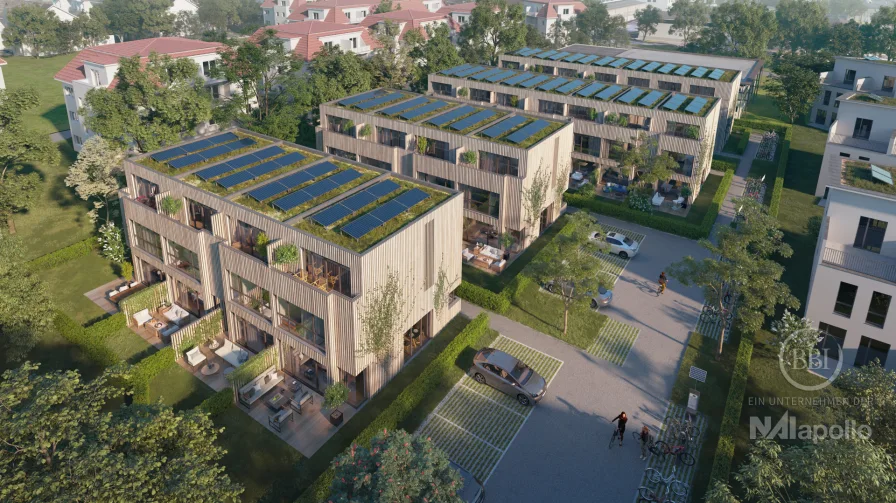 LUFTBILD FINAL - Haus kaufen in Berlin - ENERGIEAUTARKES HOLZHYBRID-TOWNHOUSE