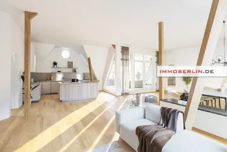 Visualisierung_Foto1.jpg - Wohnung kaufen in Berlin - IMMOBERLIN:DE - Individuelle Wohnung mit Lift & großer Westterrasse