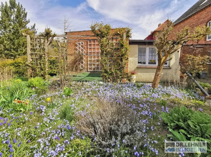 Terrasse hinter dem Haus