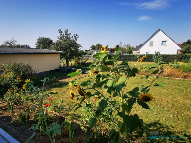 Garten von der Terrasse aus