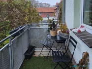 Balkon der zweiten großen Wohnung