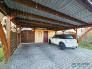 Großer Holz-Doppelcarport