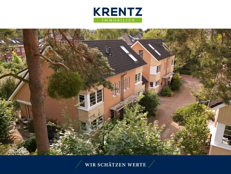 Blick von oben - Haus kaufen in Kleinmachnow - NEU - Bezugsfreie Doppelhaushälfte- Einziehen und Wohlfühlen