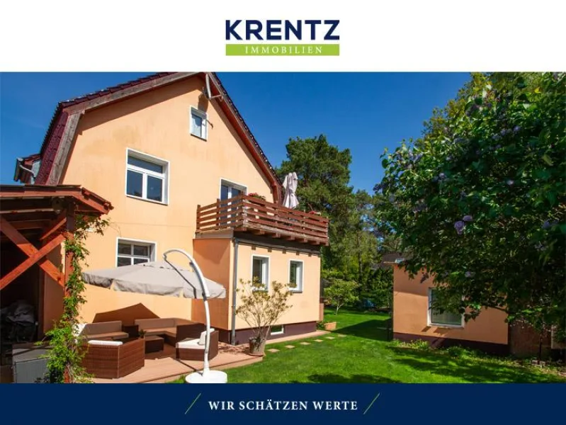 Ansicht - Haus kaufen in Michendorf - Ein- oder Zweifamilienhaus in schöner Lage von Michendorf-Willichslust