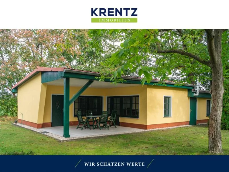Ansicht - Grundstück kaufen in Michendorf OT Fresdorf - NEU - Ferienhaus mit Seeblick