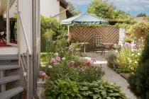 Gartendetail und Terrasse