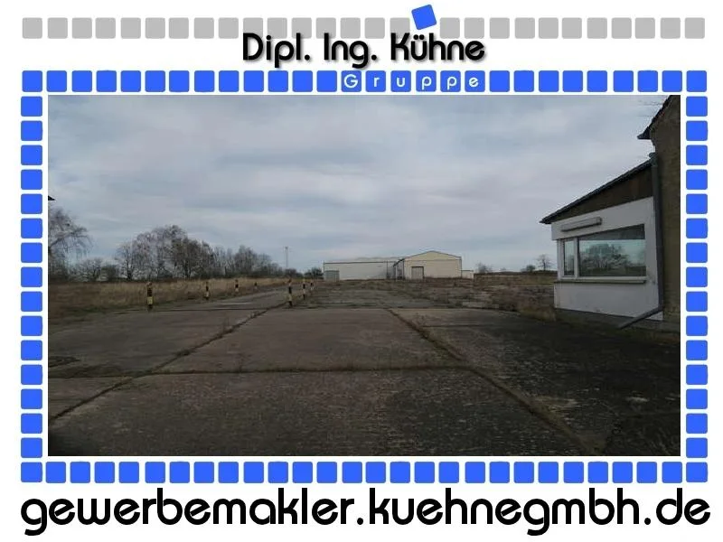 Bild 1 - Grundstück mieten in Angermünde - Prov.-frei: BIMSCH-fähig: Gewerbegrundstück mit Hallenbau