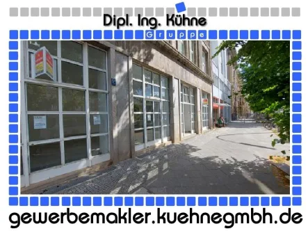 Bild 1 - Büro/Praxis mieten in Berlin - Prov.-frei: Viel Raum und  Schaufenster!  Laden | Büro unweit  Springer-Hochhaus