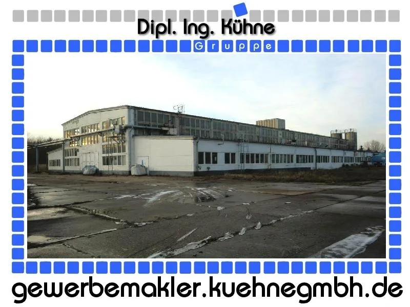 Bild 1 - Halle/Lager/Produktion mieten in Schönebeck - KRANHALLE MIT NEBENRÄUMEN UND BEFESTIGTER FREIFLÄCHE