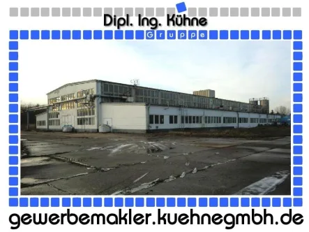 Bild 1 - Halle/Lager/Produktion mieten in Schönebeck - KRANHALLE MIT NEBENRÄUMEN UND BEFESTIGTER FREIFLÄCHE