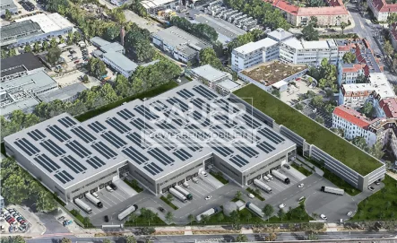 Visualisierung II - Halle/Lager/Produktion mieten in Berlin - 3.850 - 14.000 m² Neubau City-Logistik ab Ende 2024 nahe Rennbahnstr. *829*