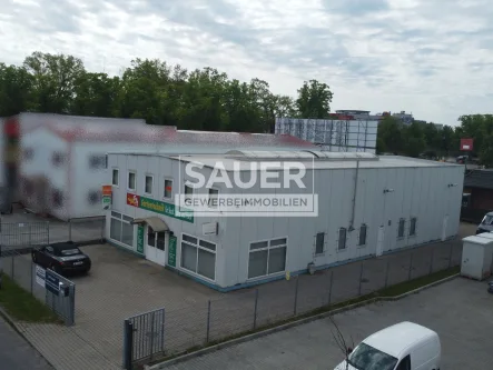 Luftbild - Halle/Lager/Produktion kaufen in Wildau - 688 m² Grundstück mit 360 m² Werkstattgebäude nahe A10 Center Wildau *2865*