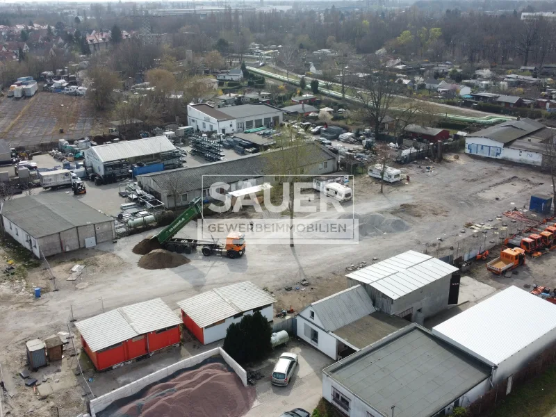 Luftbild - Grundstück kaufen in Berlin - 3.200 m² Gewerbegrundstück in Lichtenberg *2785*