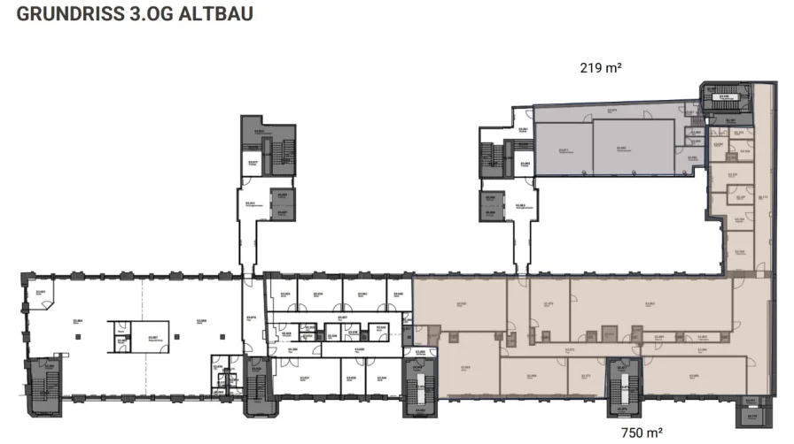 3. OG Altbau 969 m²