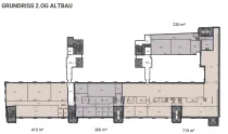 2. OG Altbau 1649 m²