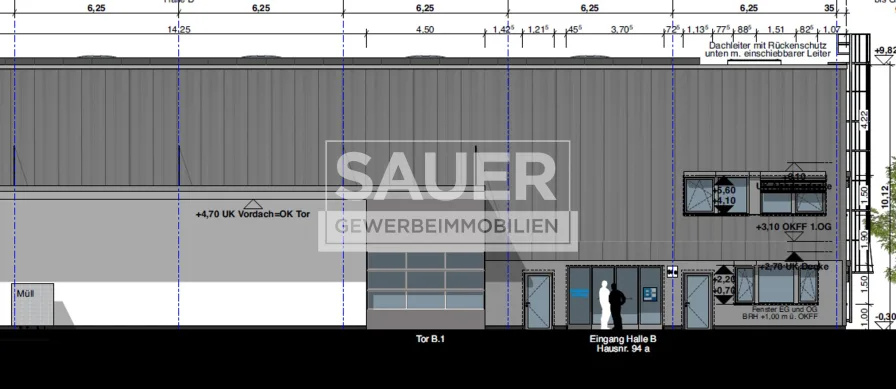 Visualisierung Halle B1 - Halle/Lager/Produktion mieten in Berlin - 893 m²  ebenerdige Neubauhalle in Adlershof nahe WISTA *2404*