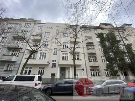 Hausansicht - Wohnung kaufen in Berlin - Exklusiver Dachgeschossrohling mit 2 Einheiten & Architekturplanung in Wilmersdorf