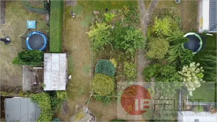 Vogelperspektive Garten - Grundstück kaufen in Falkensee - Grundstück unter Bodenrichtwert - Haus geschenkt