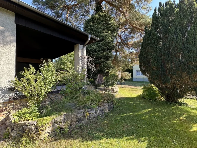 Garten Blick Richtung Terrasse