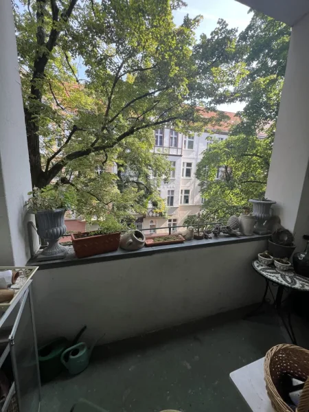 Nord - Ost Balkon - Wohnung kaufen in Berlin - Schöne 3-Zimmer-Altbauwohnung  bezugsfrei ab 01.11.2024