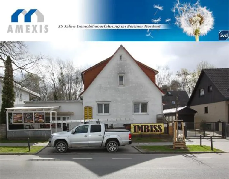 Titel Immobörse - Haus kaufen in Berlin - / AMEXIS /gemütliches Einfamilienhaus mit vermietetem Ladengeschäft