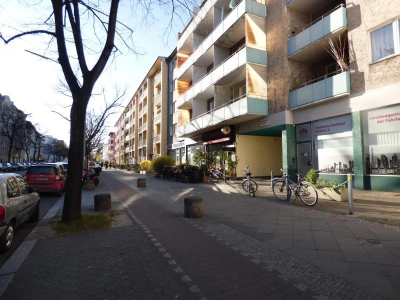 Blick links in die Straße