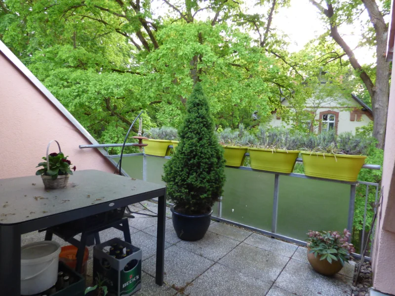 Balkon vom Wohnzimmer