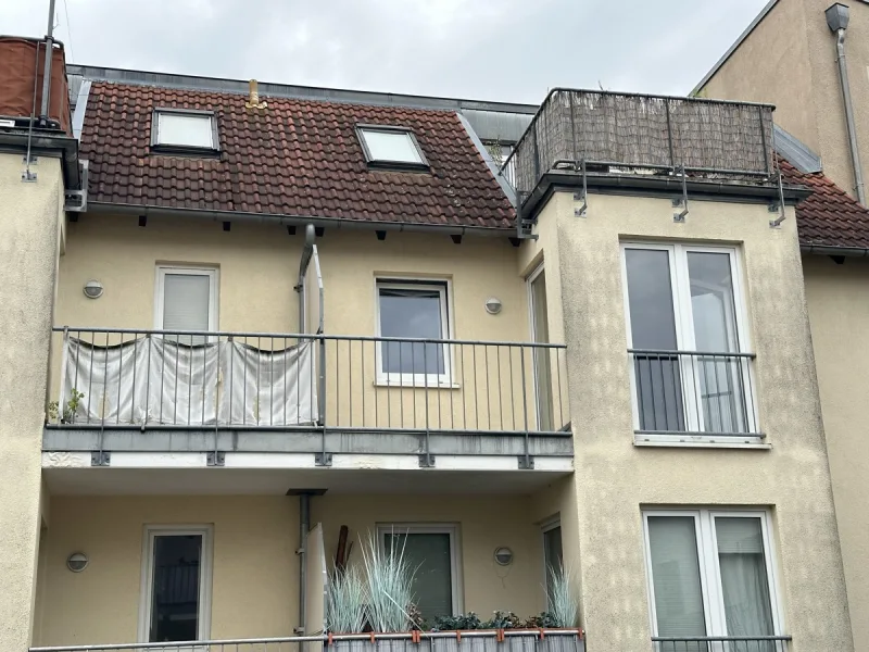 Blick zur Wohnung