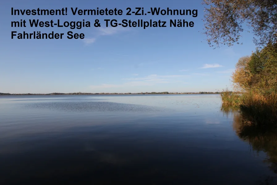 Fahrländer See_ (2) - Wohnung kaufen in Potsdam - 2-Zi.-Whg. vermietet, Loggia, TG-Stellplatz, See Nähe