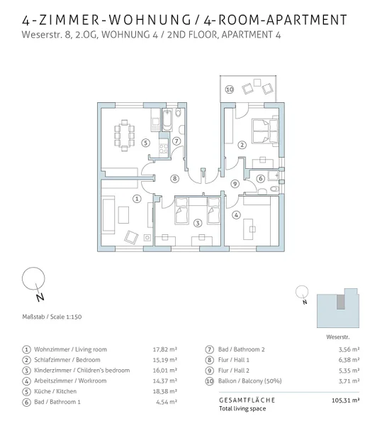 Eigentumswohnung Essen Weserstr Grundriss 4