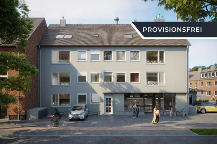 Außenansicht - Wohnung kaufen in Neuss - Helle, vermietete 1-Zimmerwohnung im Dreikönigenviertel von Neuss