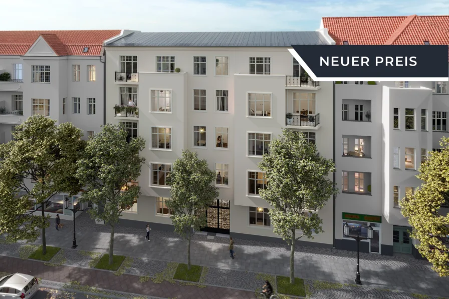 Außenansicht  - Wohnung kaufen in Berlin - Bezugsfreie 4-Zimmerwohnung mit Balkon und Aufzug am idyllischen Lietzensee