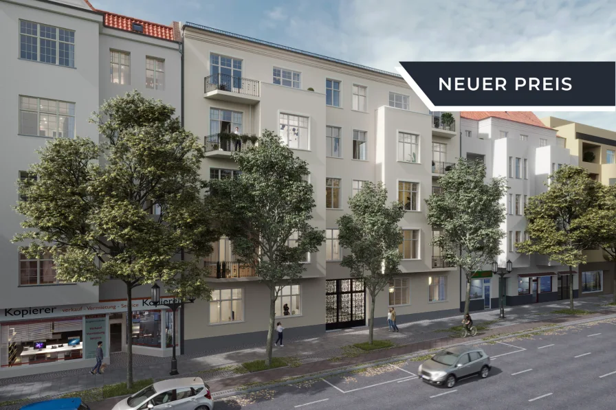 Außenansicht  - Wohnung kaufen in Berlin - Vermietete 1-Zimmerwohnung mit Balkon am idyllischen Lietzensee