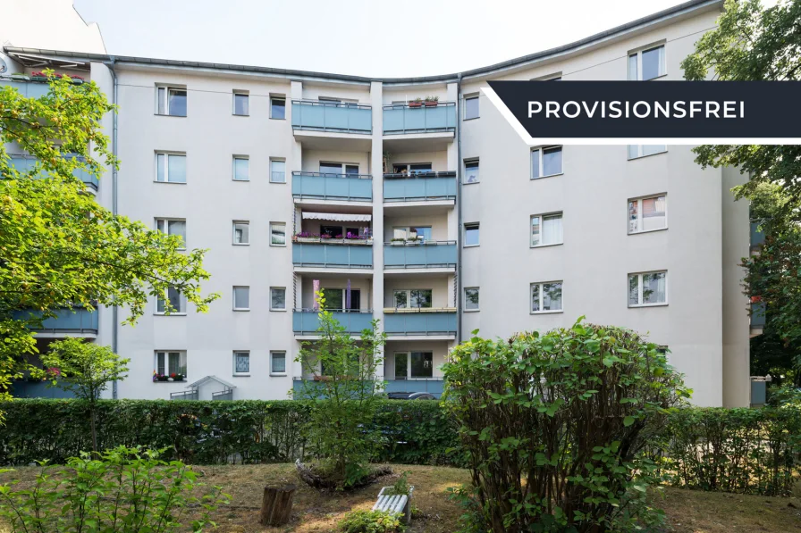 Außenansicht - Wohnung kaufen in Berlin - Vermietete 1-Zimmerwohnung mit gutem Energiewert & Wannenbad nahe Schloßstraße