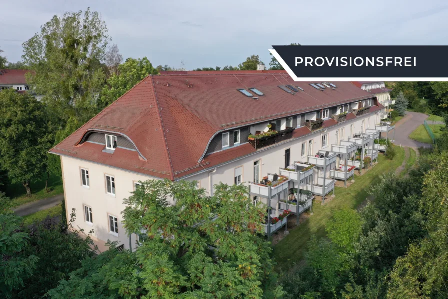 Außenansicht - Wohnung kaufen in Oschatz - Energieeffizienzklasse B & Balkon: Bezugsfreie 2-Zimmerwohnung nahe Leipzig