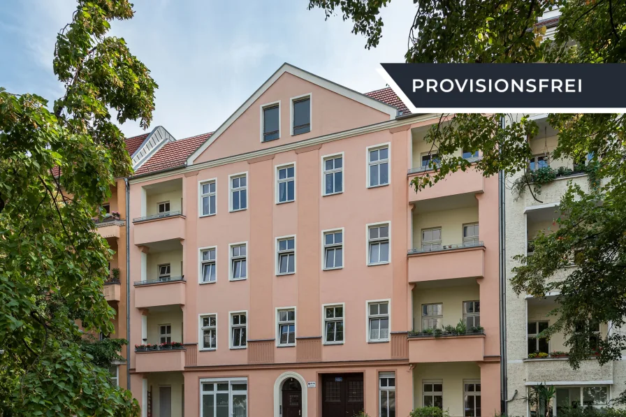 Außenansicht - Wohnung kaufen in Berlin - Vermietete 2-Zimmerwohnung mit Terrasse, Wannenbad, inkl. Gartenmitbenutzung