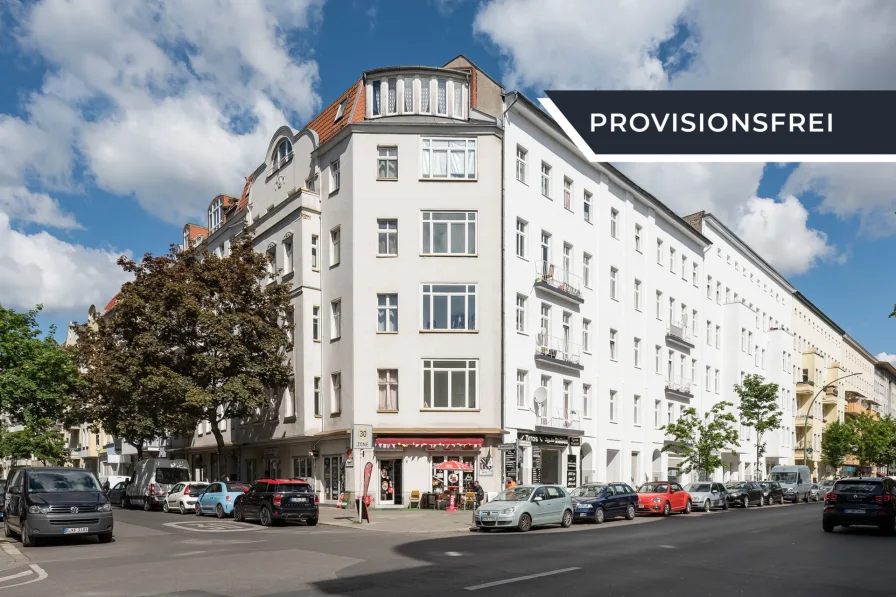 Außenansicht - Wohnung kaufen in Berlin - Vermietete Erdgeschosswohnung mit Terrasse in schönem Altbau