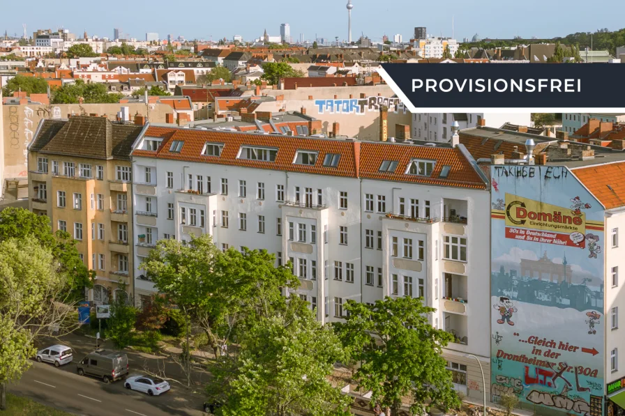 Außenansicht - Wohnung kaufen in Berlin - Sanierte 1-Zimmer-Altbauwohnung mit Balkon in zentralem Weddinger Kiez