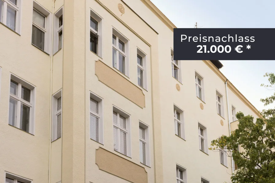 Außenansicht - Wohnung kaufen in Berlin - Preisnachlasse sichern auf bezugsfreie, sanierte 2-Zimmer-Altbauperle mit Aufzug & Balkon