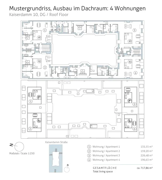 Eigentumswohnung Berlin Charlottenburg Kaiserdamm Grundriss 45