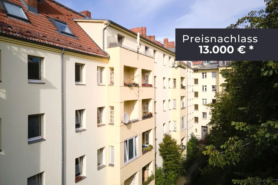 Außenansicht - Wohnung kaufen in Berlin - Preisnachlass sichern auf vermietete 2-Zimmerwohnung mit Balkon & Wannenbad im Szenebezirk Neukölln