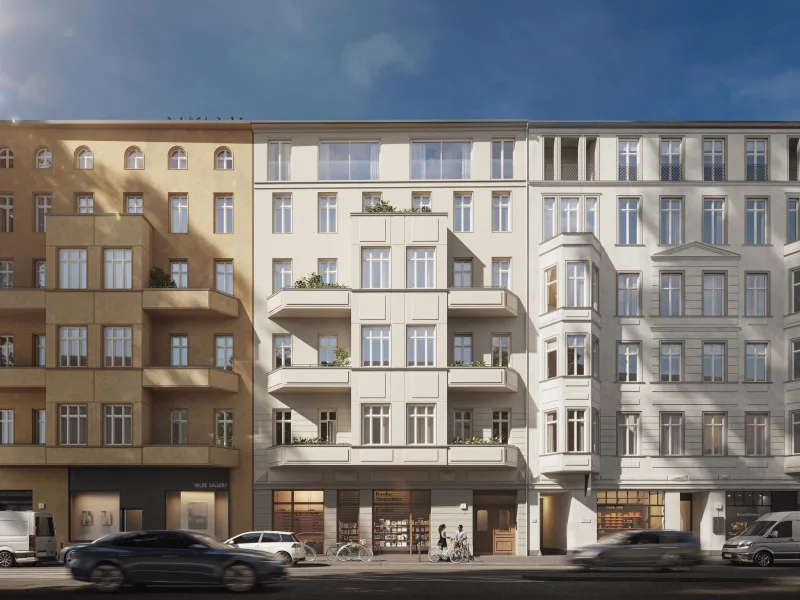 Objektansicht Visualisierung - Wohnung kaufen in Berlin - City-Apartment mit Altbauflair in Berlin-Mitte