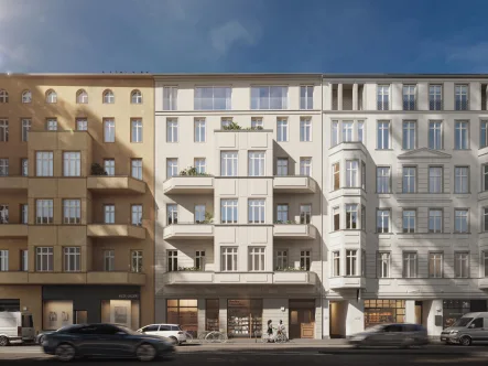 Objektansicht Visualisierung - Wohnung kaufen in Berlin - City-Apartment mit Altbauflair in Berlin-Mitte