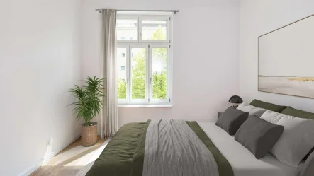 Visualisierung Zimmer 3 - Wohnung kaufen in Berlin - Im Erstbezug nach Sanierung: großzügige Altbauwohnung mit Südbalkon nahe Lietzensee