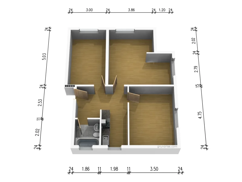 3 D Grundriss