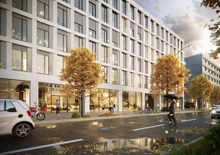 Außenansicht QH Colonnades - Büro/Praxis mieten in Berlin - Europa City - Quartier Heidestraße - exklusive Büros mieten am Hauptbahnhof Berlin QH - #Collonnades