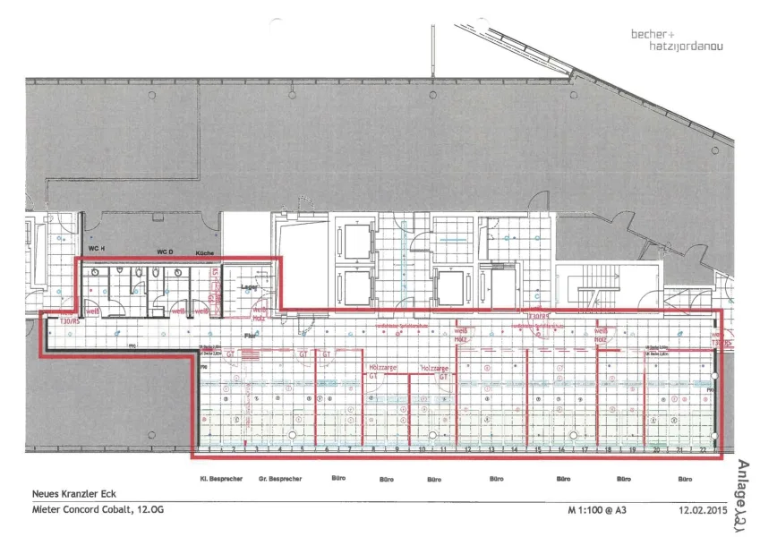 Grundriss 12.OG BT-A