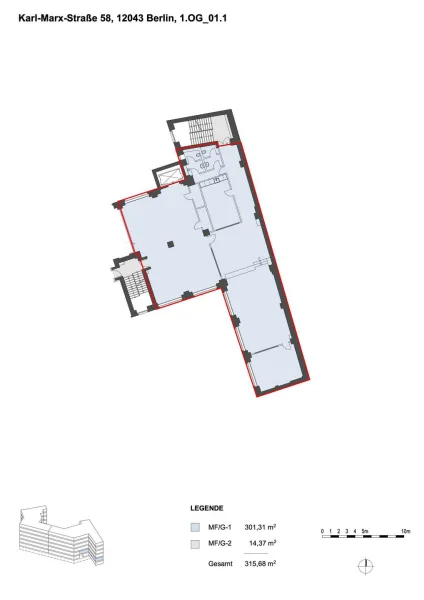 Grundriss 1.OG - Teilung